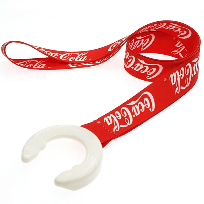 Lanyard cu suport pentru sticla PET, personalizat prin sublimare - imagine 2