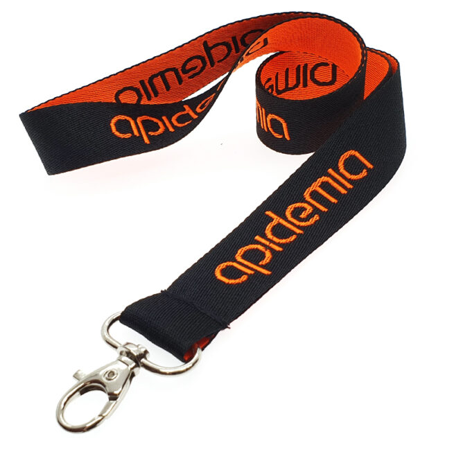 Lanyard pentru ecuson, personalizat in tesatura - imagine 3