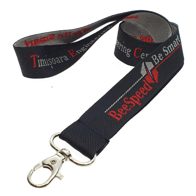Lanyard pentru ecuson, personalizat in tesatura - imagine 7